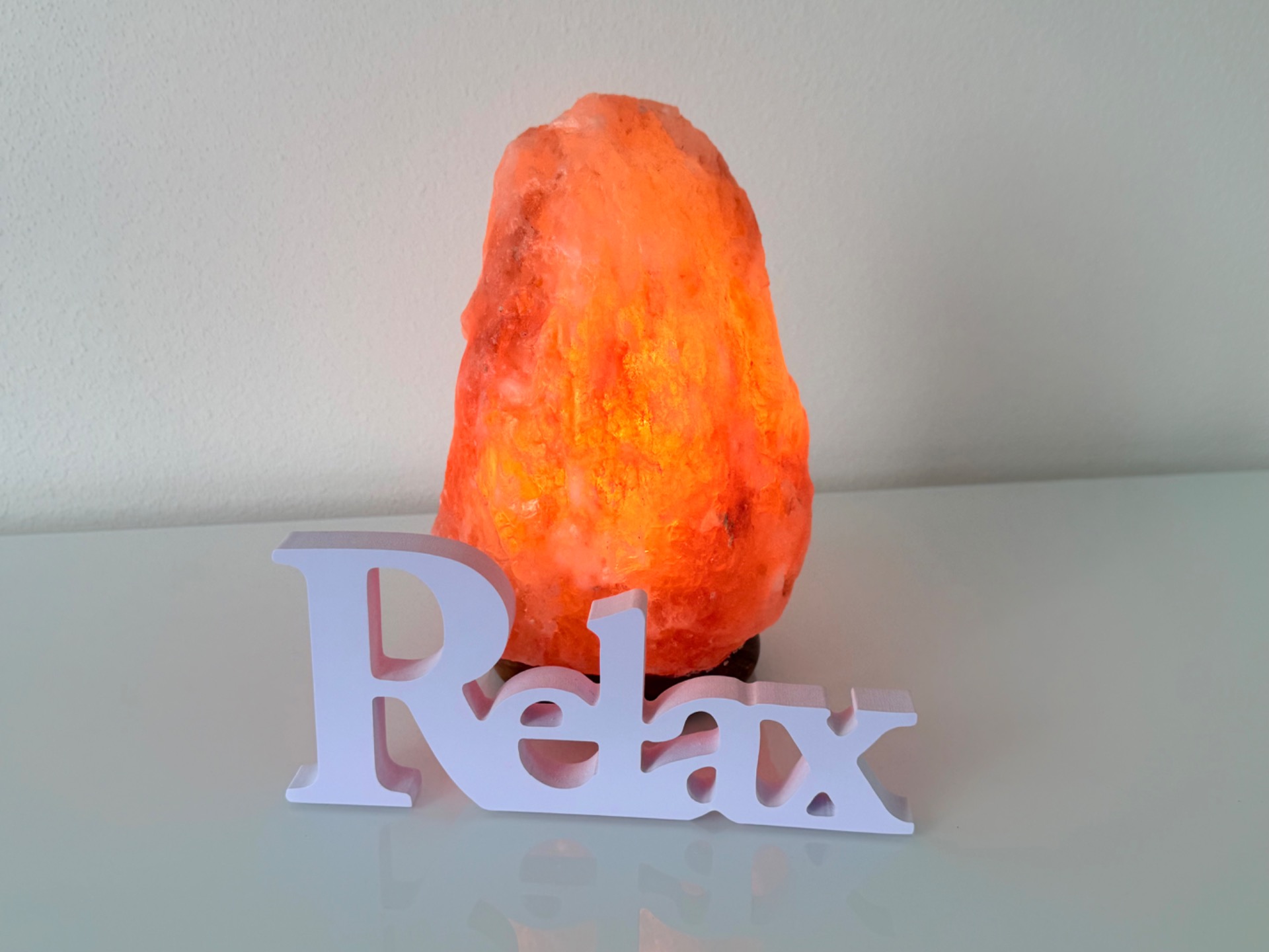 Relax pokoj - dekorace solný kámen